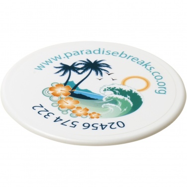 Logotrade Firmengeschenke das Foto: Renzo runder Kunststoffuntersetzer