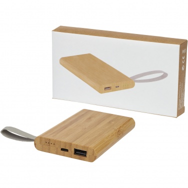 Logotrade Geschäftsgeschenke das Foto: Tulda 5000 mAh Powerbank aus Bambus