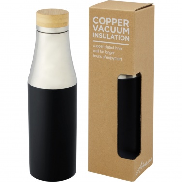 Logotrade werbemittel das Foto: Hulan 540 ml Kupfer-Vakuum Isolierflasche mit Bambusdeckel