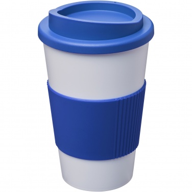 Logotrade Werbegeschenke das Foto: Americano® 350 ml Isolierbecher mit Schutzring