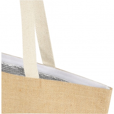 Logotrade Geschäftsgeschenke das Foto: Juta 300 g/m² Jute Kühltragetasche 12 L