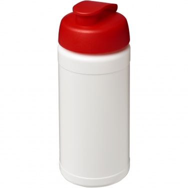 Logotrade Werbegeschenke das Foto: Baseline 500 ml recycelte Sportflasche mit Klappdeckel