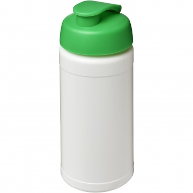 Logotrade Geschäftsgeschenke das Foto: Baseline 500 ml recycelte Sportflasche mit Klappdeckel