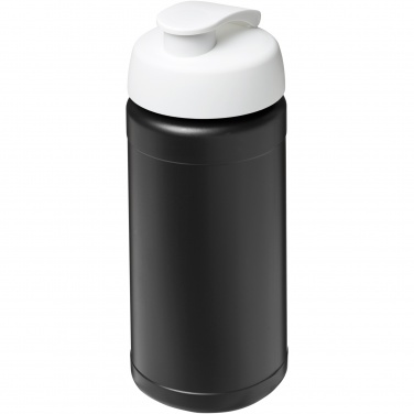 Logotrade Werbegeschenke das Foto: Baseline 500 ml recycelte Sportflasche mit Klappdeckel