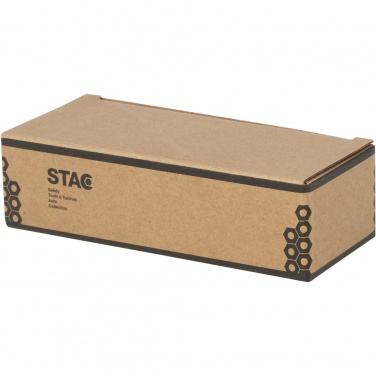 Logotrade werbemittel das Foto: Helios Solar-Dynamo-Taschenlampe aus recyceltem Kunststoff mit Karabinerhaken