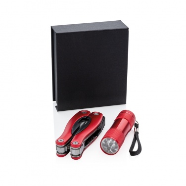 Logotrade Werbegeschenke das Foto: Multitool und Taschenlampen Set