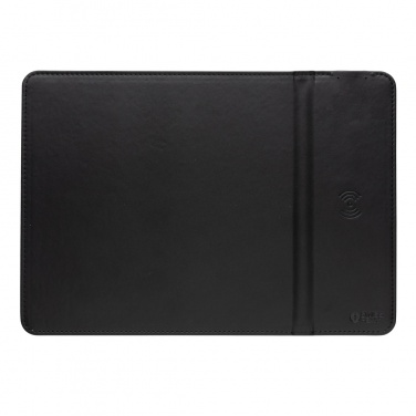 Logotrade Werbegeschenke das Foto: Swiss Peak RCS recyceltes 10W Wireless-Charging PU Mauspad