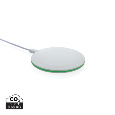 Logotrade werbemittel das Foto: 15W-Wireless-Fast-Charger aus recyceltem RCS-Kunststoff