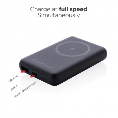 Logotrade Firmengeschenke das Foto: Urban Vitamin Los Altos 5000mAh Powerbank aus RCS Kunststoff