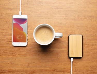 Logotrade Werbegeschenke das Foto: 5.000mAh Powerbank aus RCS recyceltem Kunststoff