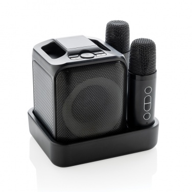 Logotrade werbemittel das Foto: Singvibe Karaoke-Set mit Doppelmikrofon aus RCS rec. ABS