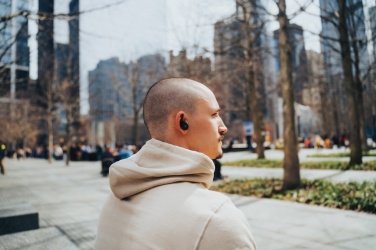 Logotrade Firmengeschenke das Foto: Lakewood RCS recycelte und reparierbare kabellose Ohrhörer