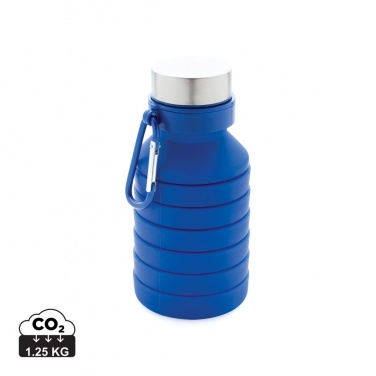 Logotrade Geschäftsgeschenke das Foto: Auslaufgeschützte faltbare Silikonflasche