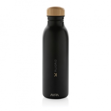 Logotrade Werbegeschenke das Foto: Avira Alcor 600ml Wasserflasche aus RCS rec. Stainless-Steel
