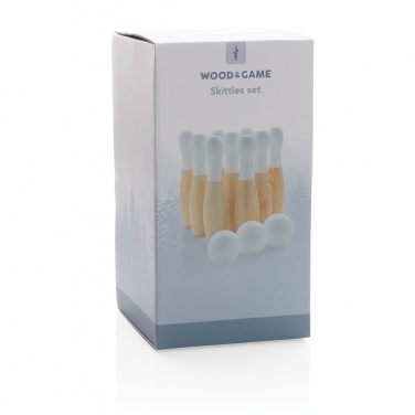 Logotrade Werbeartikel das Foto: Kegel-Set aus Holz
