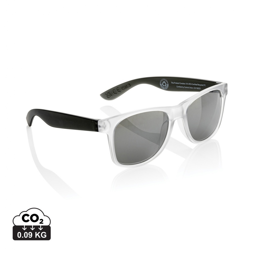 Logotrade Firmengeschenke das Foto: Gleam Sonnenbrille aus RCS rec. PC mit verspiegelten Gläsern
