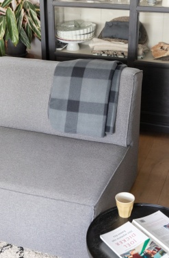 Logotrade Werbeartikel das Foto: Weiche karierte Fleece-Decke