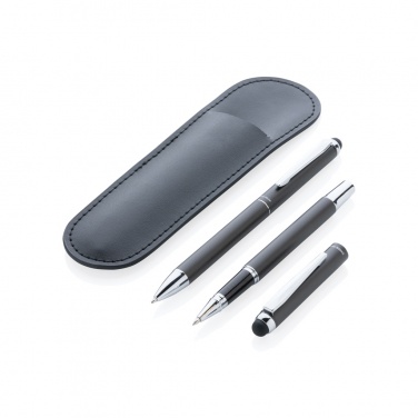 Logotrade Geschäftsgeschenke das Foto: Swiss Peak Deluxe Stifteset in PU-Etui