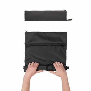Logotrade Werbegeschenke das Foto: Dillon AWARE™ RPET faltbarer Lightweight-Rucksack