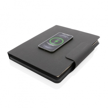 Logotrade Firmengeschenke das Foto: Artic magnetisches 10W Wireless Charging A4 Portfolio