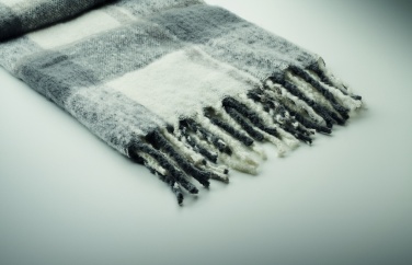 Logotrade Firmengeschenke das Foto: Karierte Mohair-Decke