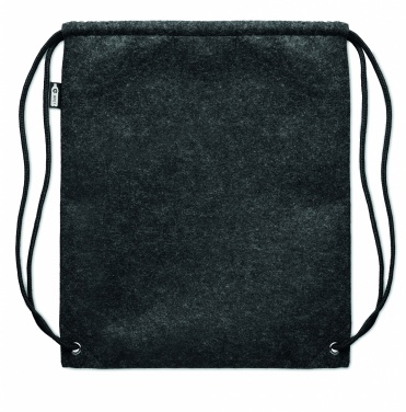 Logotrade Firmengeschenke das Foto: Beutel mit Kordelzug RPET-Filz