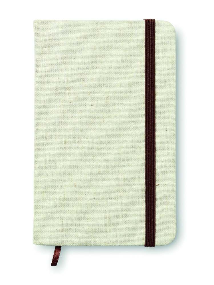 Logotrade Werbeartikel das Foto: DIN A6 Notizbuch mit Canvas