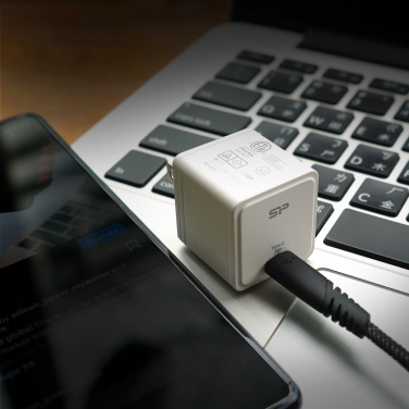 Logotrade Geschäftsgeschenke das Foto: Silicon Power Schnellladegerät QM12