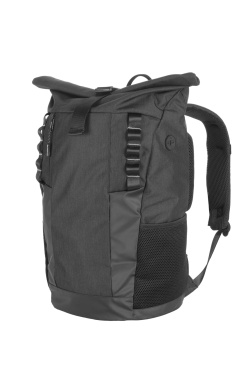 Logotrade Werbeartikel das Foto: Rolltop-Rucksack ELBERT Schwarzwolf