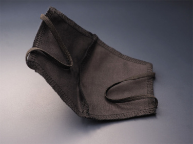 Logotrade Werbeartikel das Foto: BLACK-BLACK Baumwollmaske 140116500