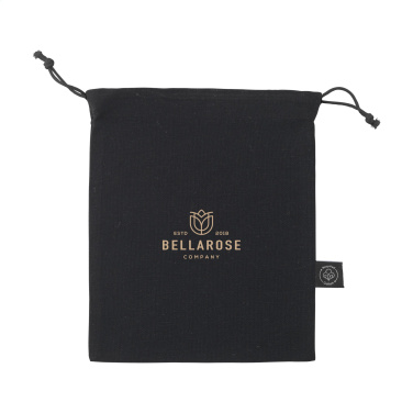 Logotrade Firmengeschenke das Foto: Geschenkbeutel GRS Recycelte Baumwolle (150 g/m²) S