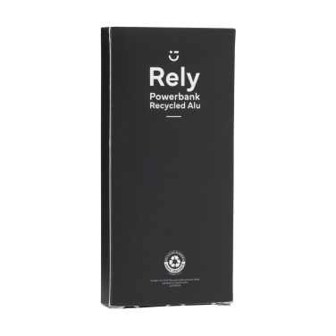 Logotrade Firmengeschenke das Foto: Rely Powerbank 10000 RCS Recycletes Alu