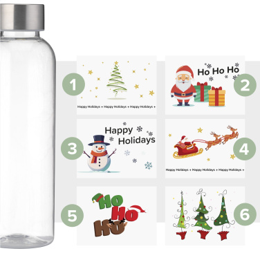 Logotrade Werbegeschenke das Foto: Senga GRS RPET Flasche 500 ml X-Mas