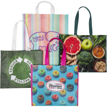 Logotrade Firmengeschenke das Foto: Musterbox mit laminierten Tragetaschen
