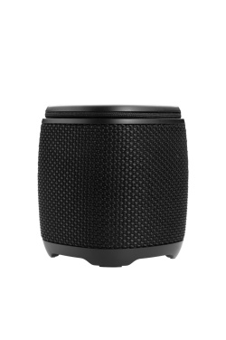 Logotrade werbemittel das Foto: Bluetooth-Lautsprecher HERMON Schwarzwolf