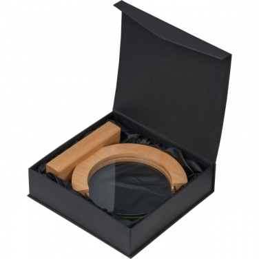 Logotrade Werbeartikel das Foto: Trophäe mit Bambussockel Oshawa