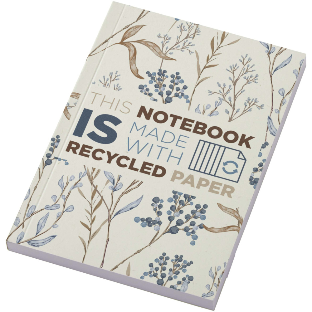Logotrade werbemittel das Foto: Novella Austen A6 Softcover Notizbuch aus Recyclingmaterial – 100 Blatt
