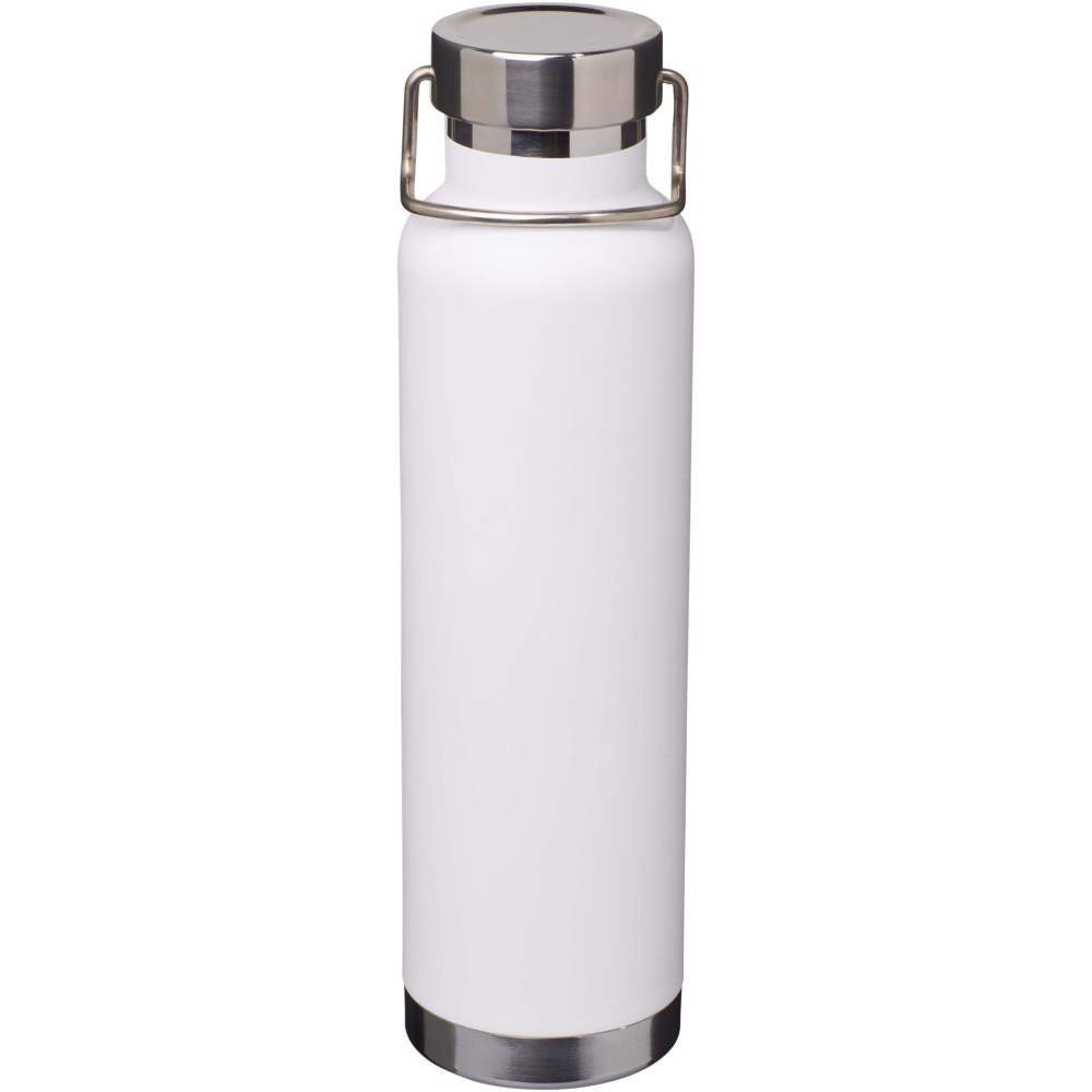 Logotrade Logogeschenke das Foto: Thor 650 ml RCS-zertifizierte Kupfer-Vakuum Isolierflasche aus recyceltem Edelstahl