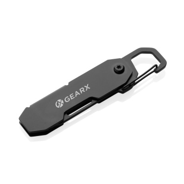 Logotrade Firmengeschenke das Foto: Gear X faltbares EDC-Werkzeug mit Karabinerhaken