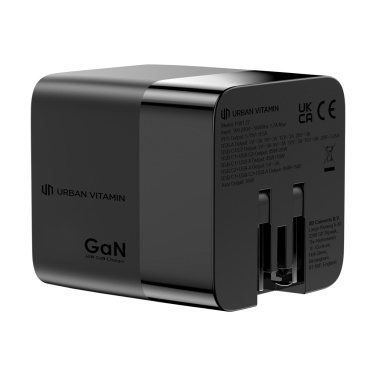 Logotrade werbemittel das Foto: Urban Vitamin Mendocino 65W GaN-Charger mit einziehb. Kabel