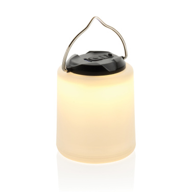 Logotrade Werbeartikel das Foto: Limio tragbare wiederaufladbare Tischlampe aus RCS rec. ABS
