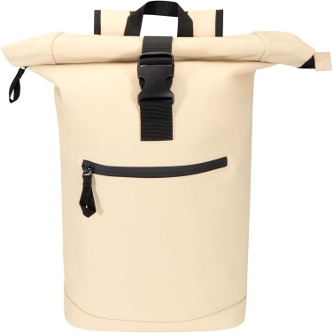 Logotrade Geschäftsgeschenke das Foto: Resi Plus 15" GRS-recycelter Rolltop Rucksack 18 L
