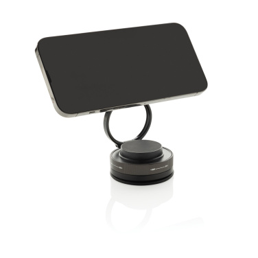 Logotrade Werbeartikel das Foto: Terra 360 Universal-Handyhalter aus RCS rec. Kunststoff