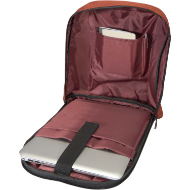 Logotrade Firmengeschenke das Foto: Luma 15" GRS Laptop-Rucksack aus recyceltem Material mit Diebstahlschutz 10L