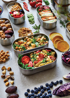 Logotrade Werbeartikel das Foto: Black+Blum Stainless Steel Double Bento Box