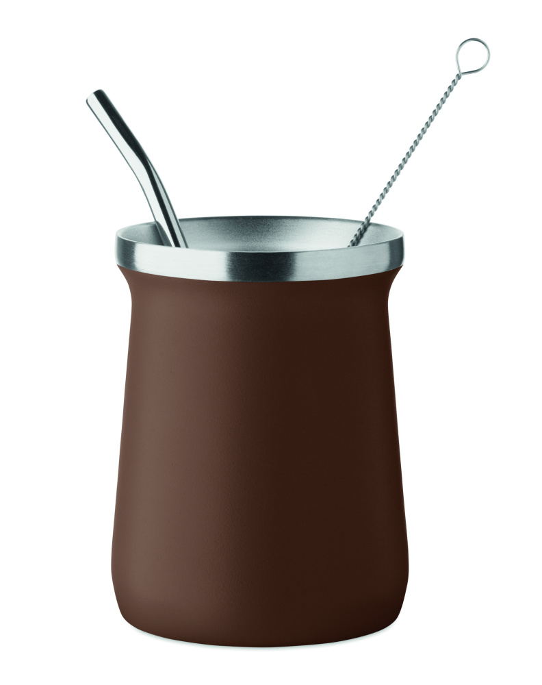 Logotrade Geschäftsgeschenke das Foto: Yerba-Mate-Becher 240ml