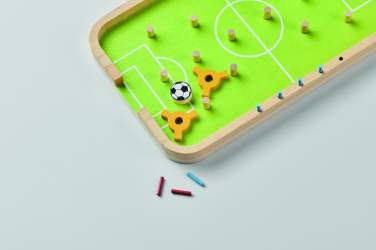 Logotrade Werbeartikel das Foto: Fußballspiel aus Holz