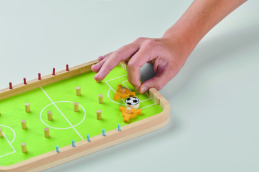 Logotrade Geschäftsgeschenke das Foto: Fußballspiel aus Holz