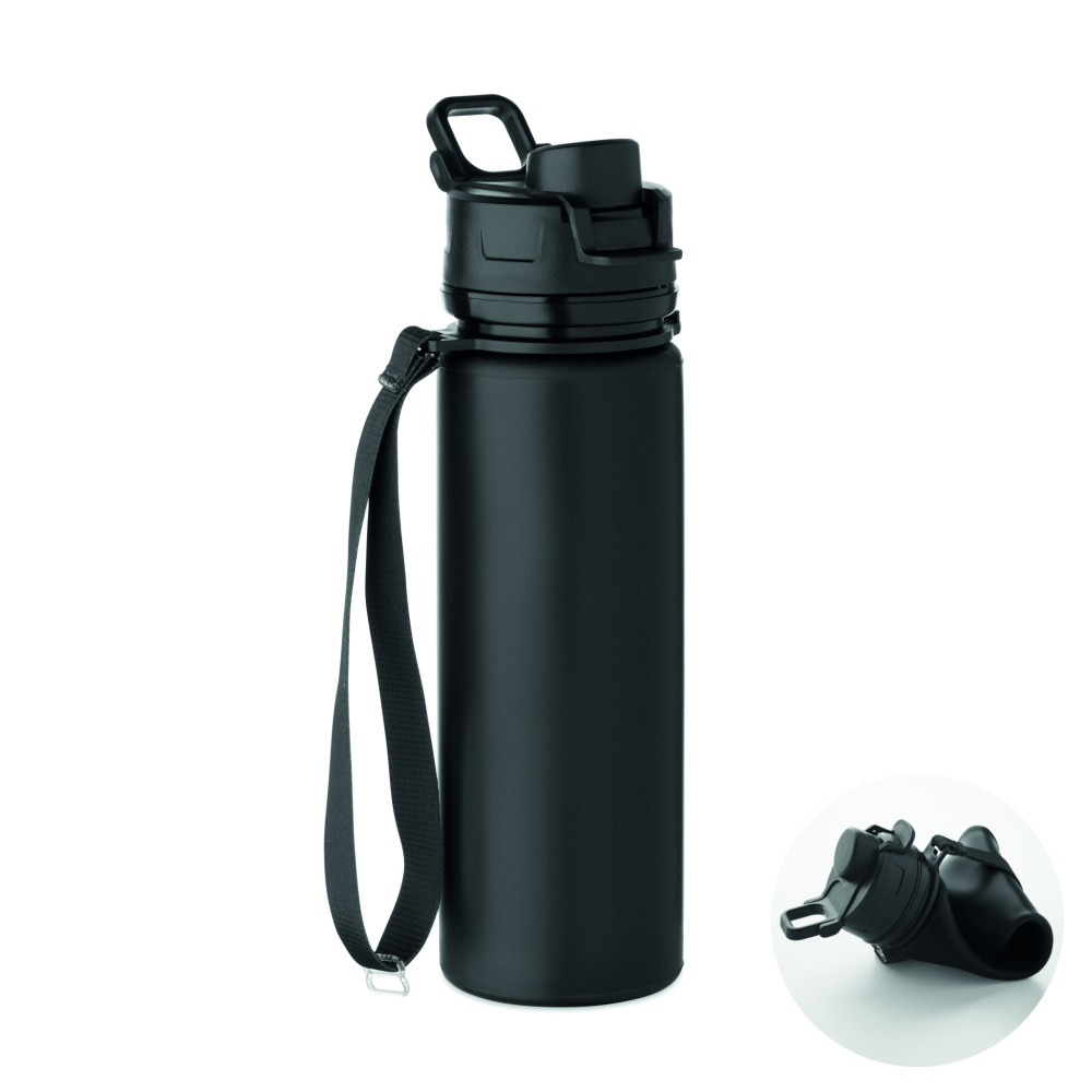 Logotrade Logogeschenke das Foto: Faltbare Sportflasche Silikon