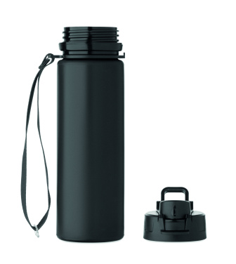 Logotrade Firmengeschenke das Foto: Faltbare Sportflasche Silikon